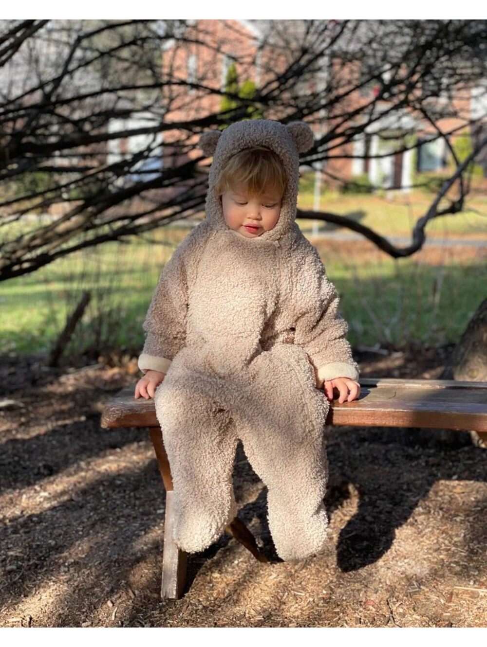 NWT BRAND NEW 7 AM Enfant Jumpsuit Teddy 12-24 MO